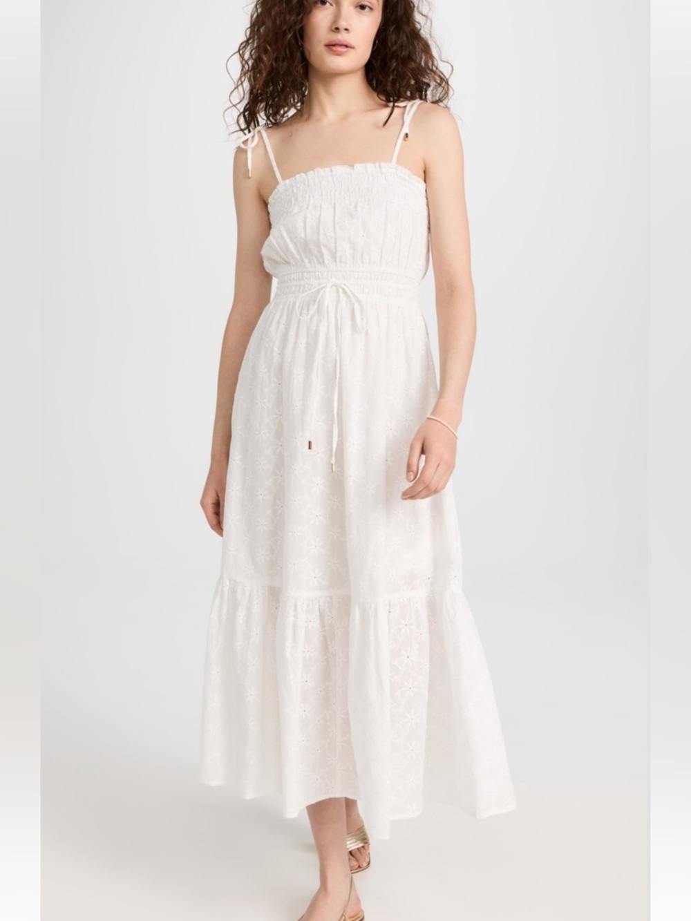 NWT MINKPINK Sadie Brodery Sundress - Ivory - Size XS